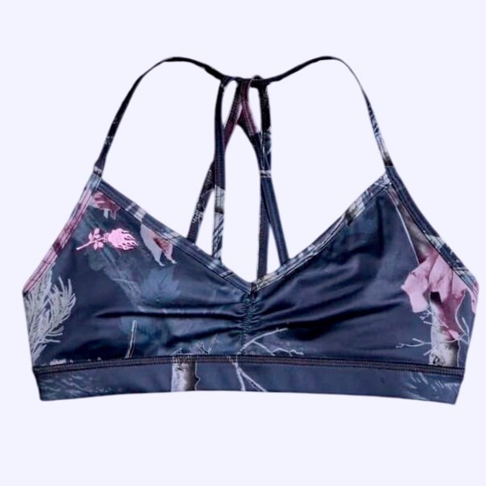 Civilregime Bankai Camo Nahstia‎ Bra Athletic Workout Yoga Sports Top L